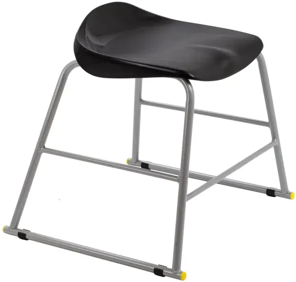 Titan Ultimate Classroom Stool - (6-8 Years) 445mm Seat Height - Black