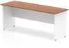 Dynamic Impulse Two-Tone Rectangular Desk with Panel End Legs - 1800mm x 600mm - Walnut