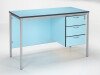 Metalliform Teachers 2 Drawer Desk Fully Welded Frame 1200 x 600mm - PU Edge