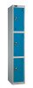 Probe Three Door Single Steel Locker - 1780 x 305 x 380mm - Blue (Similar to RAL 5019)