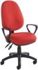 Gentoo Vantage 100 2 Lever Operators Chair with Fixed Arms - Red