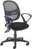 Dams Jota Mesh Back Fixed Arms Operator Chair - Black