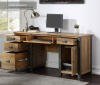 Urban Elegance Reclaimed Twin Pedestal Home Office Desk