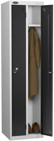 Probe Standard Nest of Two Twin Lockers - 1780 x 460 x 460mm - Black (RAL 9004)