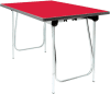 Gopak Vantage Folding Table - (W) 1220 x (D) 610mm - Poppy Red