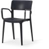 Tabilo Vivo Polypropylene Armchair - Dark Grey