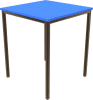 Titan Welded Frame Table 600 x 600mm - Blue