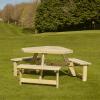 Zap Winer Diner Triangle Picnic Table - 6 Seater