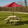 Zap Winer Diner Triangle Picnic Table - 6 Seater