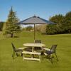 Zap Winer Diner Triangle Picnic Table - 6 Seater