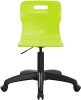 Titan Swivel Junior Chair with Black Base - (6-11 Years) 355-420mm Seat Height - Lime