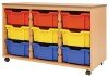 Principal Best Value 9 Deep Coloured Tray Mobile Inc Trays Beech