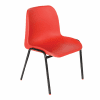 Hille Affinity Stacking Chair - Seat Height 430mm - Red