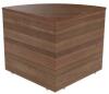 TC Reception Modular 90° Corner Base Unit - 800 x 800mm - Dark Walnut (8-10 Week lead time)