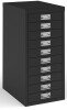 Bisley Multi Drawers with 10 Drawers - Black