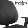 Dams Bilbao Lumbar Operators Chair with Adjustable Arms - Black