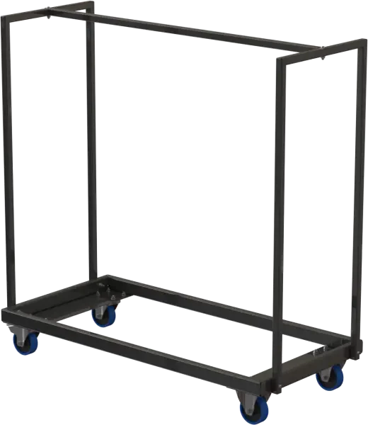 Spaceforme Zlite Black Horizontal 40 Desk Storage Trolley