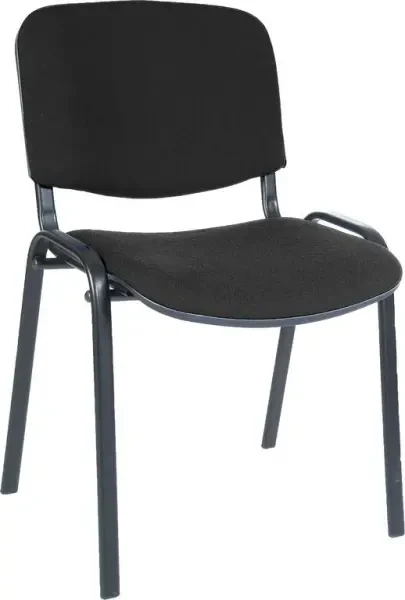 Teknik Conference Black Frame Fabric Chair - Black