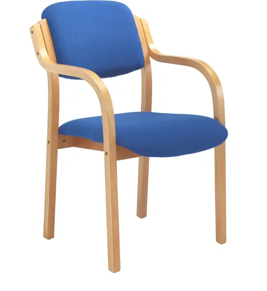 TC Wood Renoir Arm Chair - Royal Blue