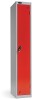 Probe Single Door Single Nest Steel Locker - 1780 x 380 x 460mm - Red (Similar to BS 04 E53)