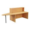 TC Reception Unit with Extension - 2600 x 800 x 1170mm - Nova Oak