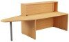 TC Reception Unit with Extension - 2400 x 800 x 1170mm - Nova Oak