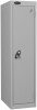 Probe Low Single Steel Locker - 1210 x 305 x 305mm - Silver (RAL 9006)