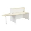 TC Reception Unit with Extension - 2400 x 800 x 1170mm - Maple