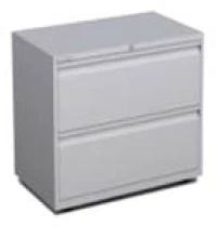 Elite Systemfile 2 Drawer Steel Side Filer 1000 x 470mm - Silver RAL 9006 Metalwork as Standard