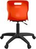 Titan Swivel Junior Chair with Black Base - (6-11 Years) 355-420mm Seat Height - Orange