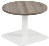 TC One Contract Low Table 600mm Diameter - Grey Oak