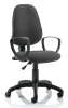 Dynamic Eclipse Plus 1 Chair with Loop Arms - Charcoal