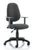 Dynamic Eclipse Plus 1 Chair with Height Adjustable Arms - Charcoal