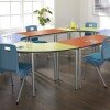 Metalliform Rectangular Meeting Room Table - PU Edge - 1200 x 600mm