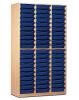 Monarch 60 Shallow Tray Storage Cupboard - Blue