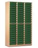 Monarch 60 Shallow Tray Storage Cupboard - Green