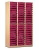 Monarch 60 Shallow Tray Storage Cupboard - Pink