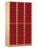 Monarch 60 Shallow Tray Storage Cupboard - Red