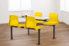 Metalliform Four Seater Canteen Table & NP Chairs - 760mm High