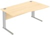 Elite Optima Plus Single Wave Desk 1200 x 800-1000mm