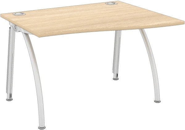 Elite Callisto Single Wave Desk - W1200 x D800-600 x H740mm