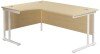 TC Twin Leg Corner Desk 1600 x 1200mm - Maple (8-10 Week lead time)