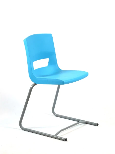 KI Postura+ Reverse Cantilever Chair - 755mm Height - 14+ Years - Aqua Blue