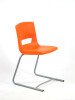 KI Postura+ Reverse Cantilever Chair - 755mm Height - 14+ Years - Tangerine Fizz