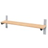 Probe Cloakroom Wall Mounted Bench 1000mm Length - Light Ash Timber