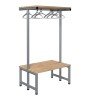 Probe Cloakroom Double Sided Overhead Hanging Bench 1000 x 720 x 475mm