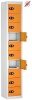 Probe TabBox 10 Compartment Locker - 1780 x 305 x 305mm - Orange (RAL 2003)