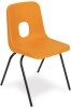 Hille E-Series Stacking Chair - Seat Height 380mm - Orange