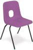 Hille E-Series Stacking Chair - Seat Height 430mm - Purple