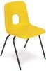 Hille E-Series Stacking Chair - Seat Height 380mm - Yellow
